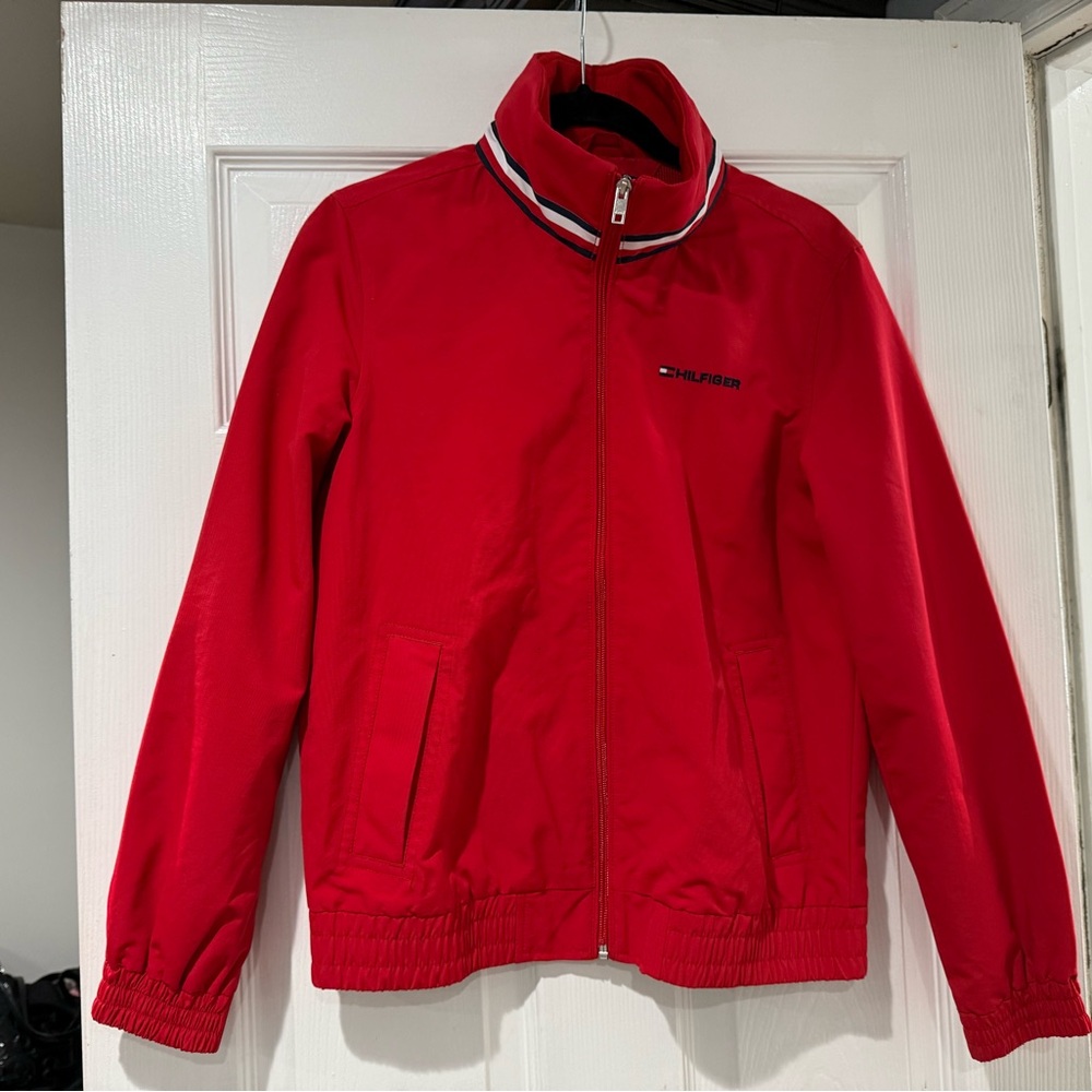Tommy Hilfiger Vibrant Red Zip-Up Jacket